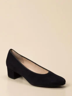 Hassia – Pumps aus Veloursleder Dunkelblau