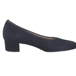Hassia – Pumps aus Veloursleder Dunkelblau