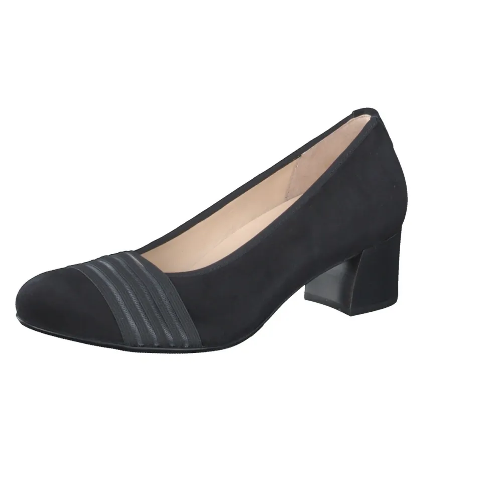 Hassia – Pumps aus Veloursleder Schwarz