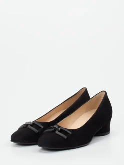 Hassia – Pumps aus Veloursleder schwarz