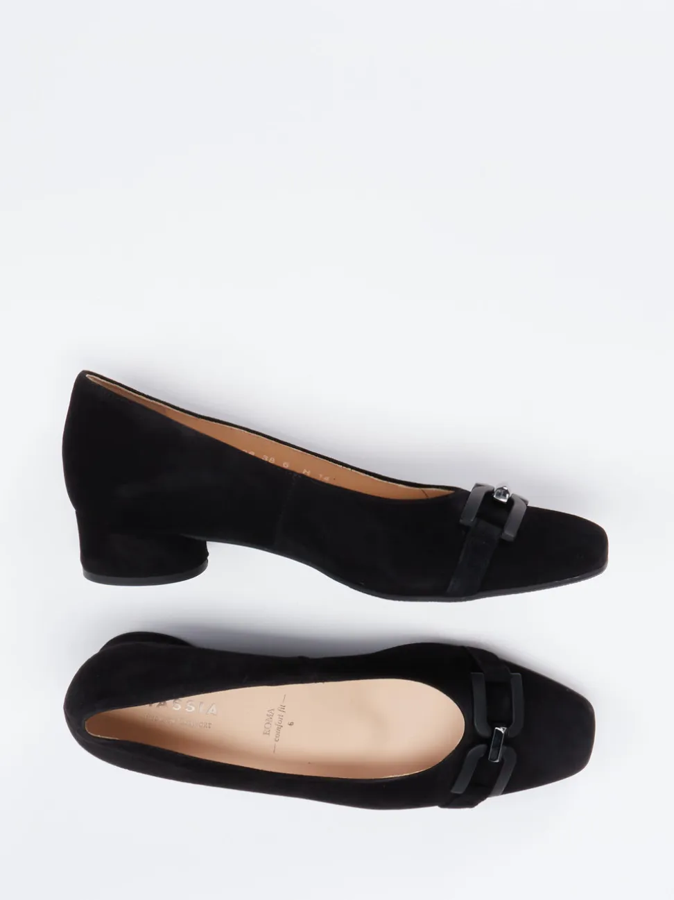 Hassia – Pumps aus Veloursleder schwarz
