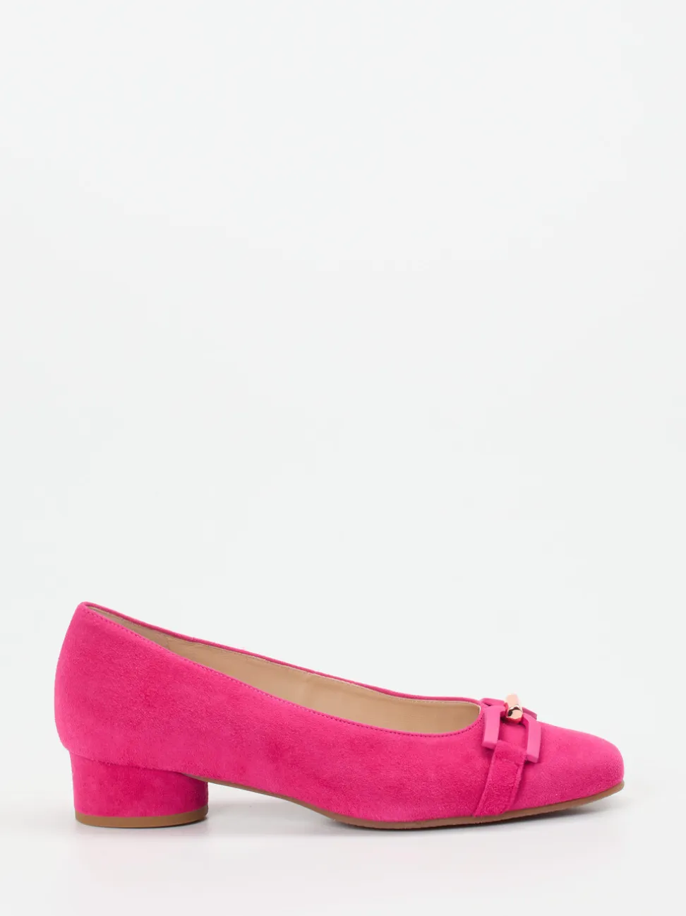 Hassia – Pumps aus Veloursleder in Fuchsia