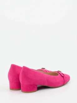 Hassia – Pumps aus Veloursleder in Fuchsia