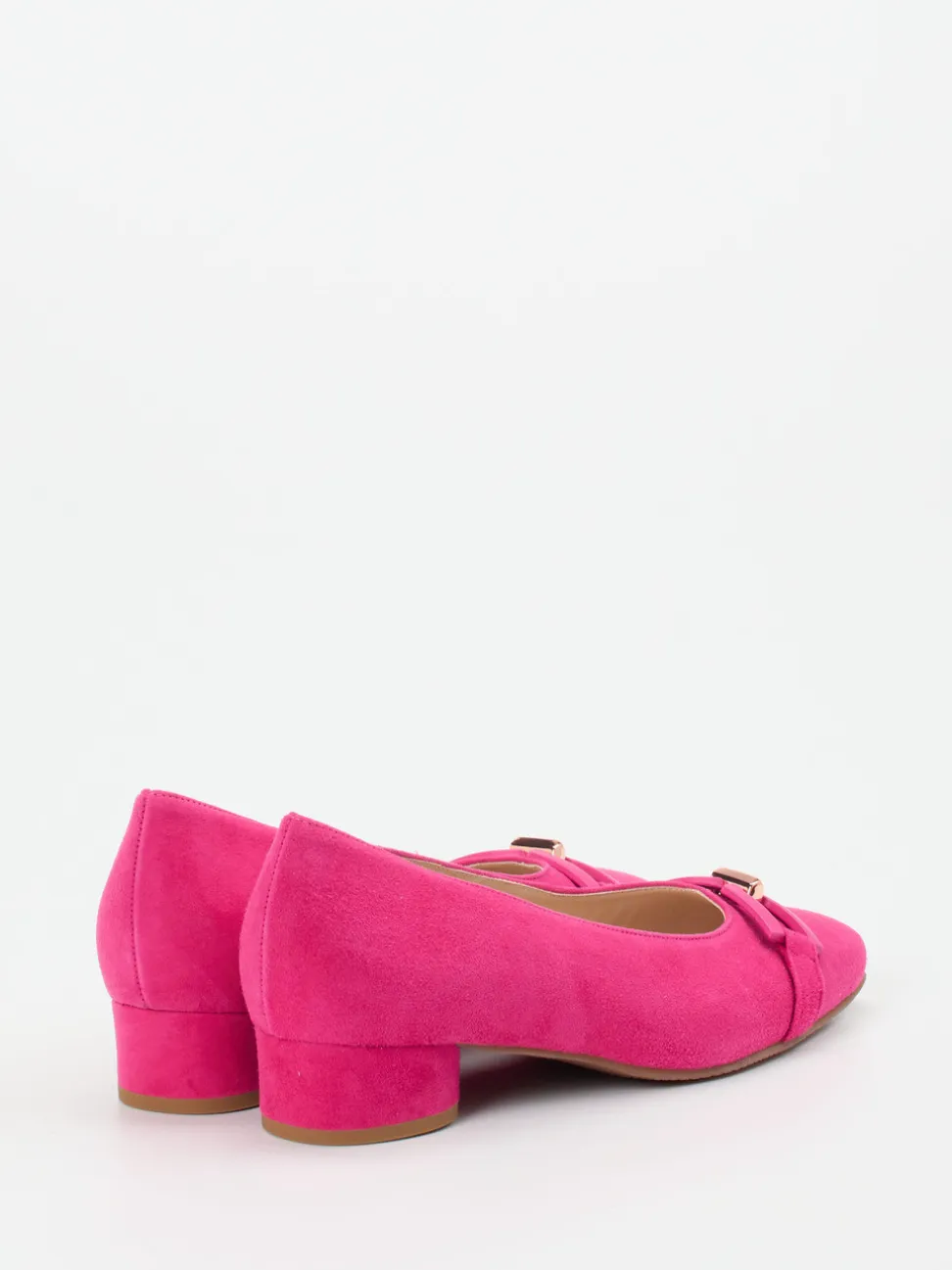 Hassia – Pumps aus Veloursleder in Fuchsia