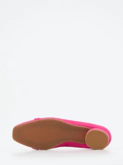 Hassia – Pumps aus Veloursleder in Fuchsia