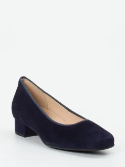 Hassia – Pumps aus Veloursleder Dunkelblau