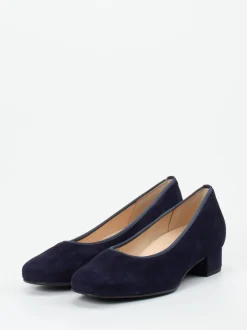 Hassia – Pumps aus Veloursleder Dunkelblau
