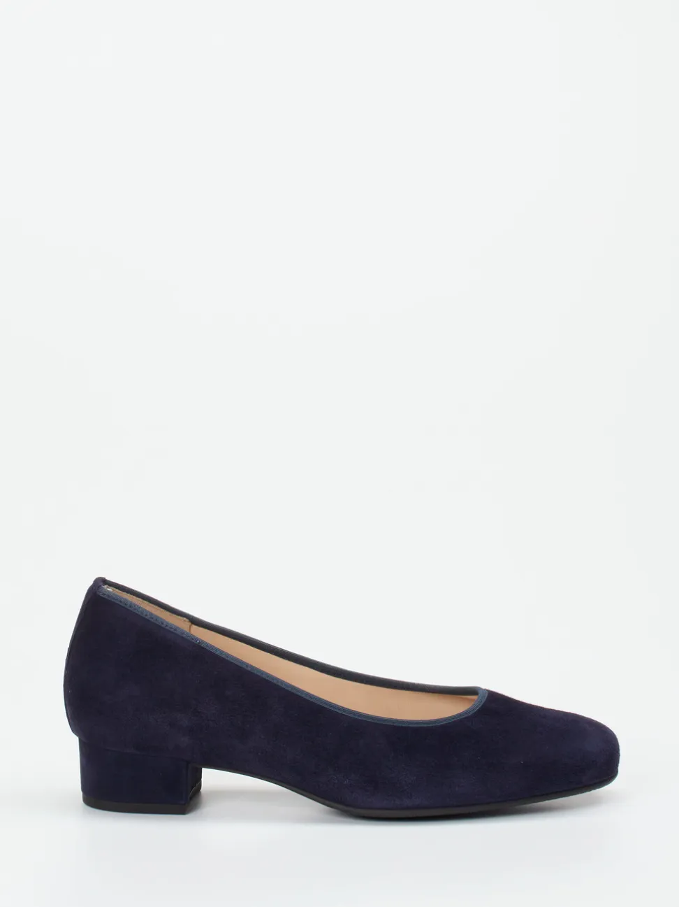 Hassia – Pumps aus Veloursleder Dunkelblau