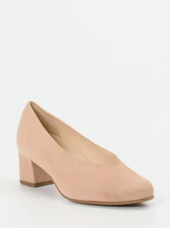 Hassia – Pumps aus Veloursleder Rosébeige