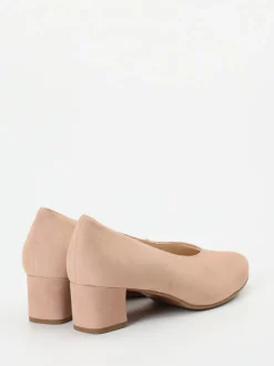 Hassia – Pumps aus Veloursleder Rosébeige