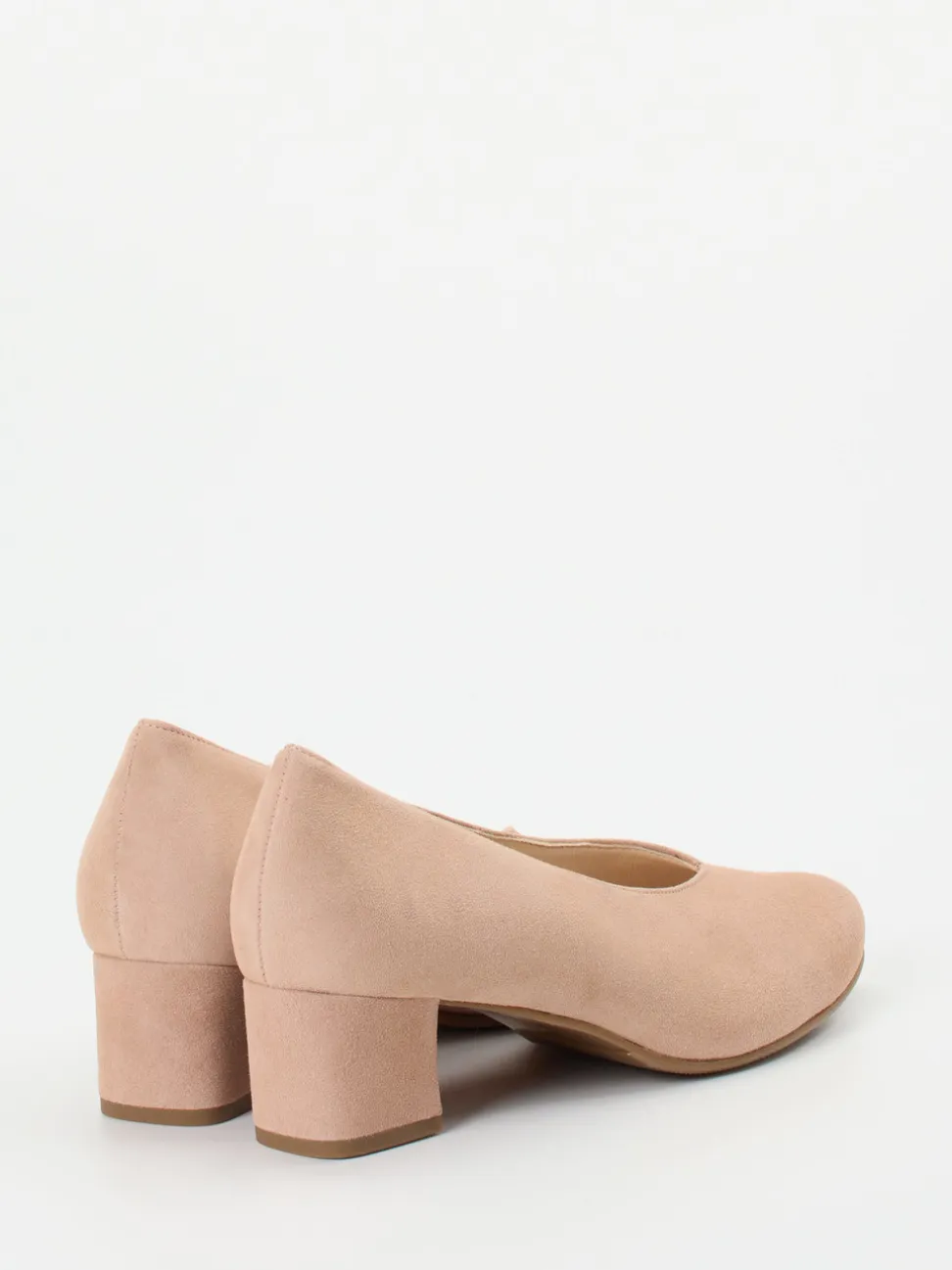 Hassia – Pumps aus Veloursleder Rosébeige