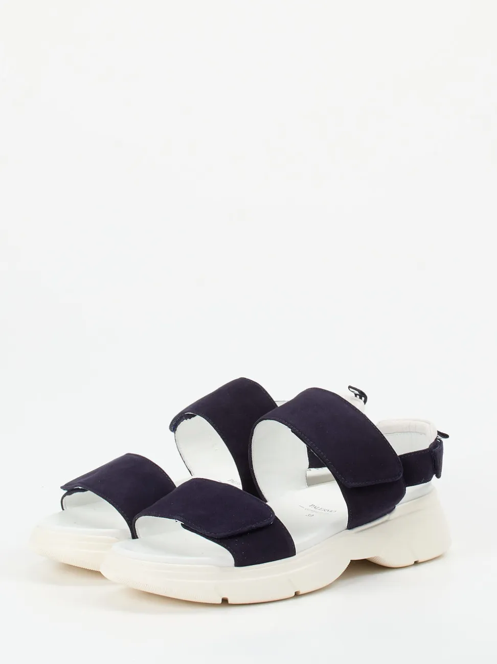 Hassia – Sandalen aus Veloursleder in Nachtblau