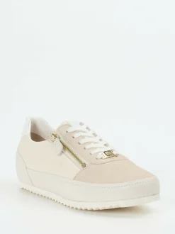 Hassia – Schnürschuh aus Veloursleder Beige