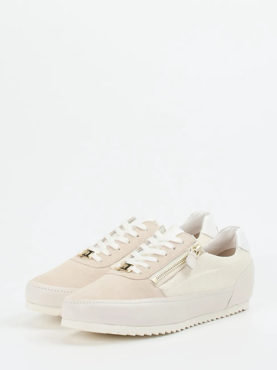 Hassia – Schnürschuh aus Veloursleder Beige