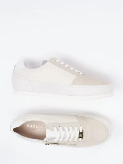 Hassia – Schnürschuh aus Veloursleder Beige