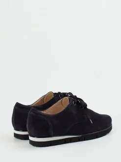 Hassia – Schnürschuh aus Veloursleder Dunkelblau