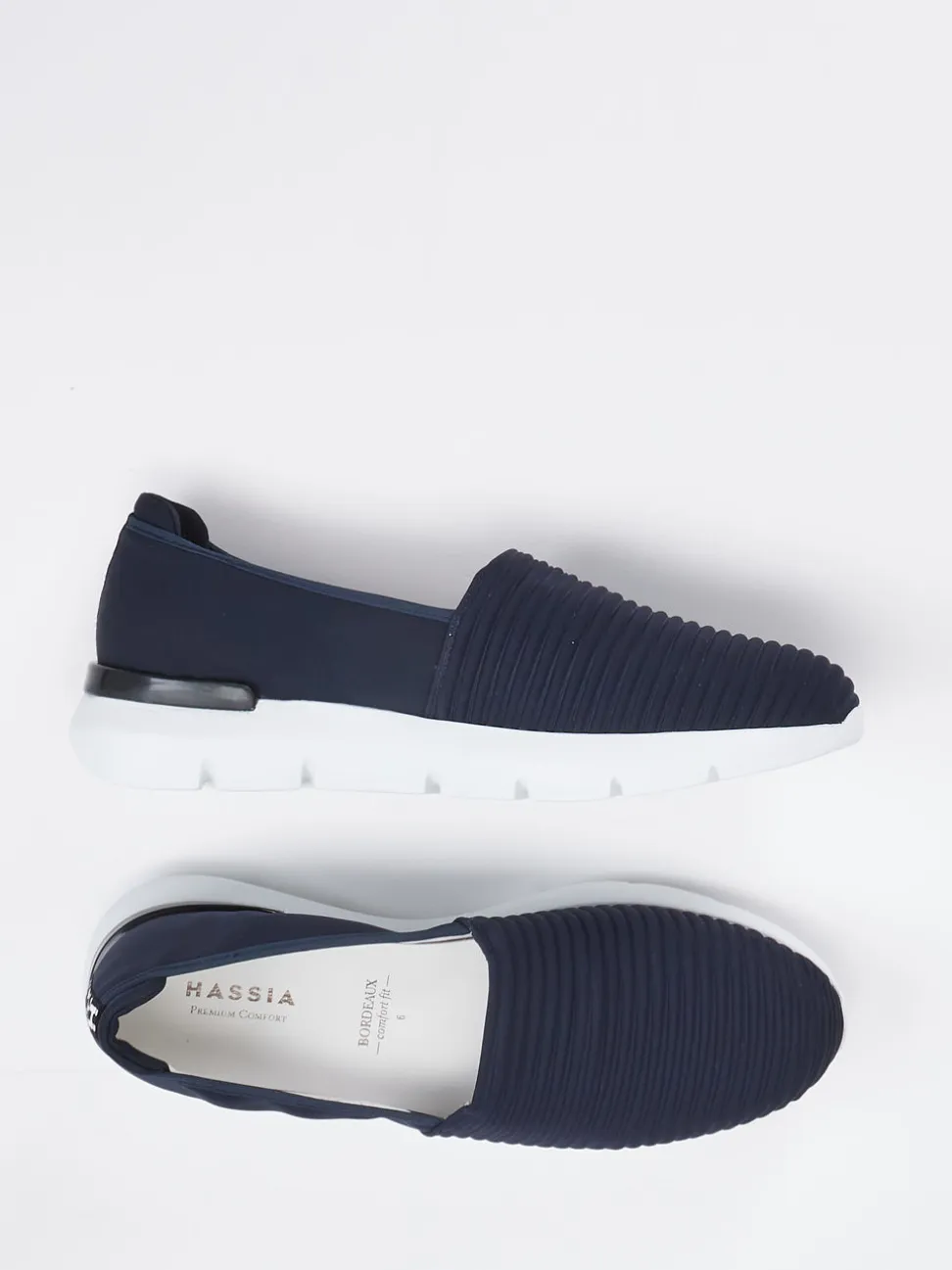 Hassia – Slipper aus Textil in Dunkelblau