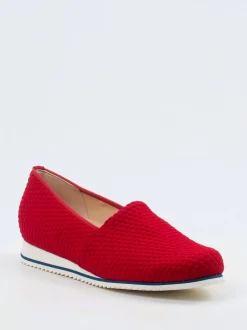 Hassia – Slipper aus Textil in Signalrot