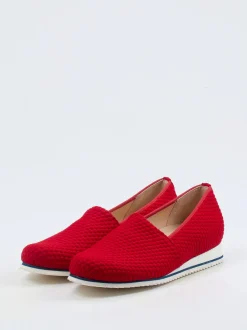 Hassia – Slipper aus Textil in Signalrot