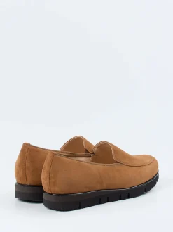 Hassia – Slipper aus Veloursleder cognacbraun