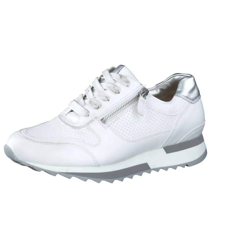 Hassia – Sneaker aus Kalbleder mit Metallic-Ferse