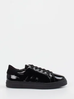 Hassia – Sneaker aus Lackleder schwarz glänzend