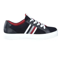 Hassia – Sneaker aus Veloursleder in Dunkelblau