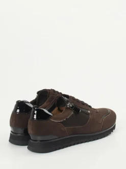 Hassia – Sneaker aus Veloursleder in Dunkelbraun