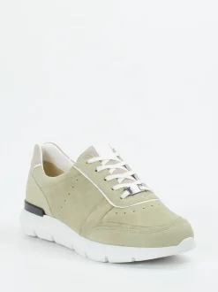 Hassia – Sneaker aus Veloursleder salbeigrün