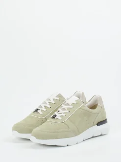 Hassia – Sneaker aus Veloursleder salbeigrün
