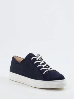 Hassia – Sneaker aus Veloursleder und Mesh dunkelblau