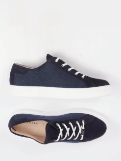 Hassia – Sneaker aus Veloursleder und Mesh dunkelblau