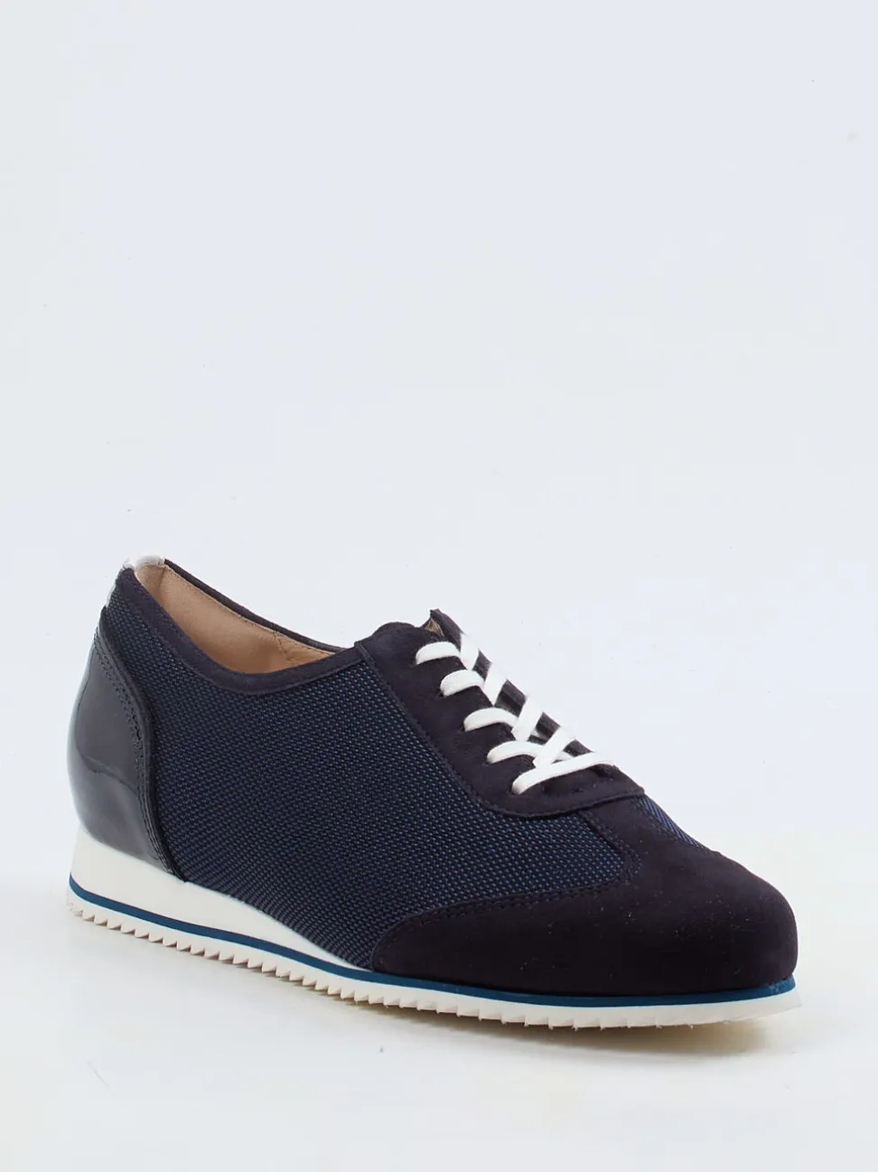 Hassia – Sneaker aus Veloursleder und Mesh dunkelblau