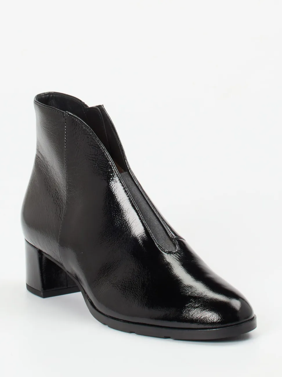 Hassia – Stiefelette aus Lackleder Schwarz