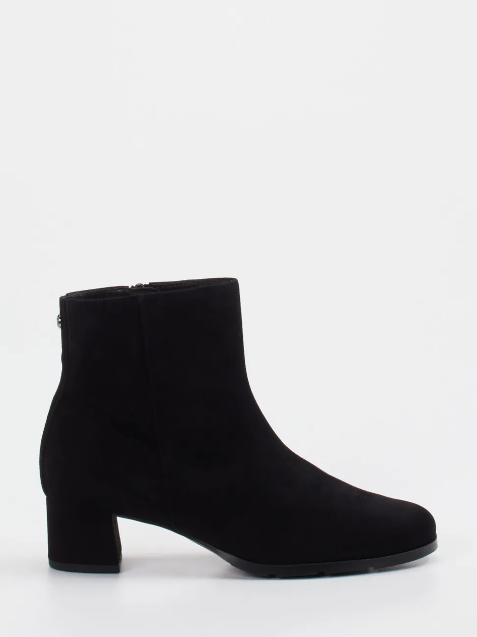 Hassia – Stiefelette aus Veloursleder Schwarz