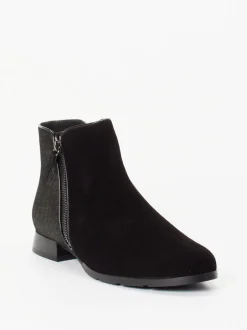 Hassia – Stiefeletten aus Veloursleder schwarz