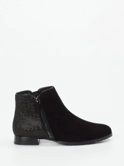 Hassia – Stiefeletten aus Veloursleder schwarz