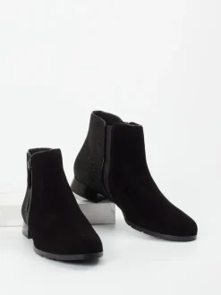 Hassia – Stiefeletten aus Veloursleder schwarz