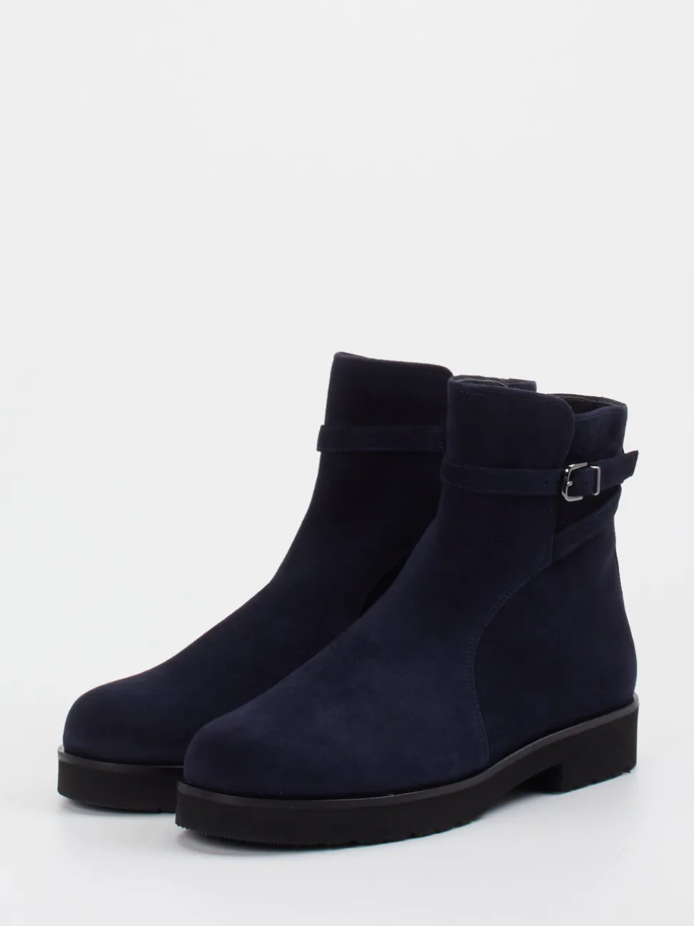 Hassia – Stiefeletten aus Veloursleder Dunkelblau