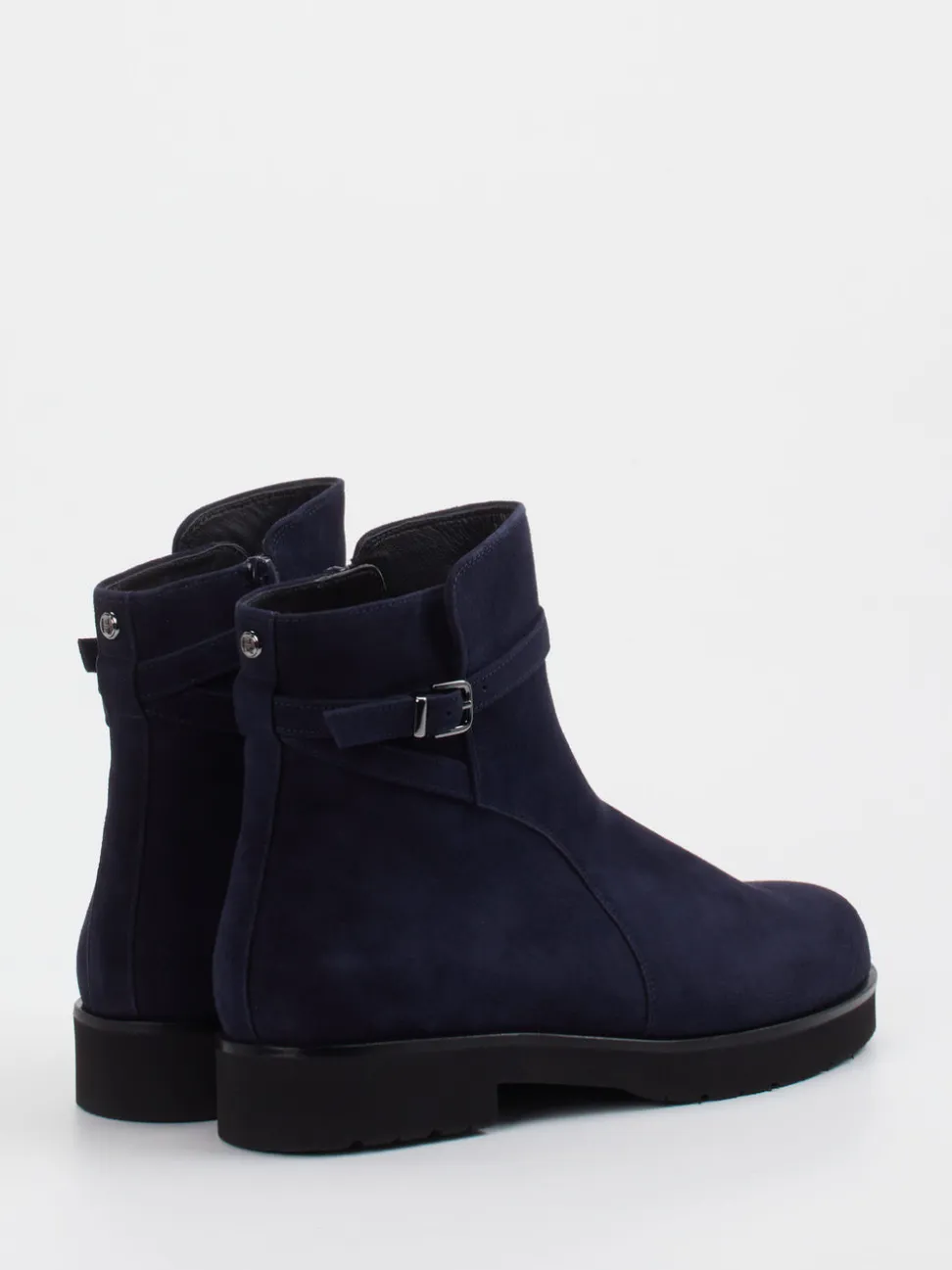 Hassia – Stiefeletten aus Veloursleder Dunkelblau