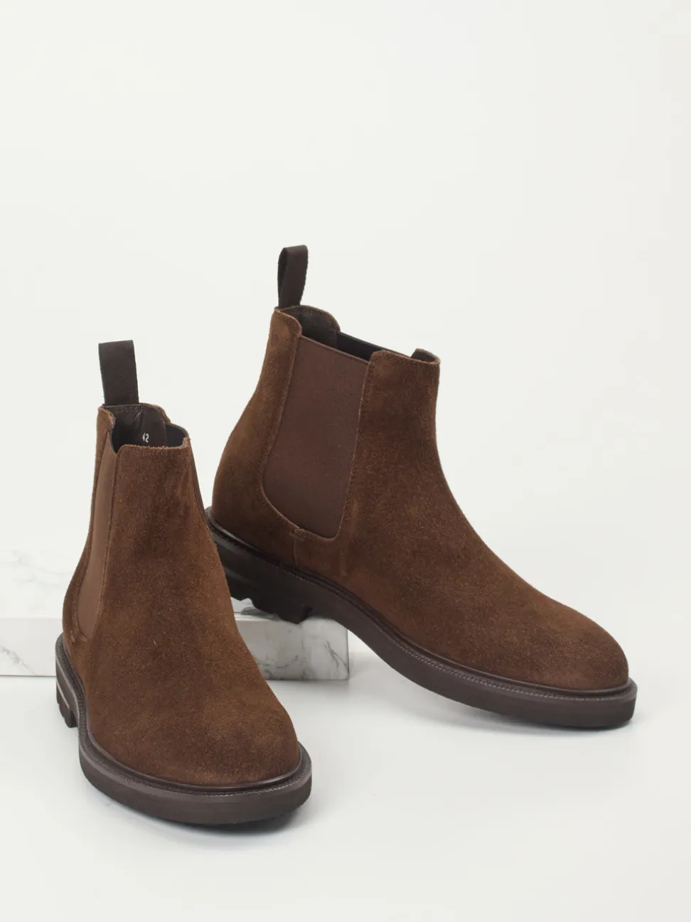 Henderson – Chelsea Boots aus Veloursleder braun