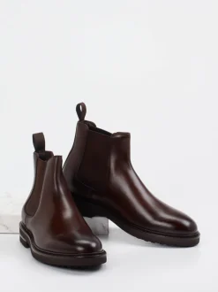 Henderson – Chelsea Boots aus Kalbleder Dunkelbraun