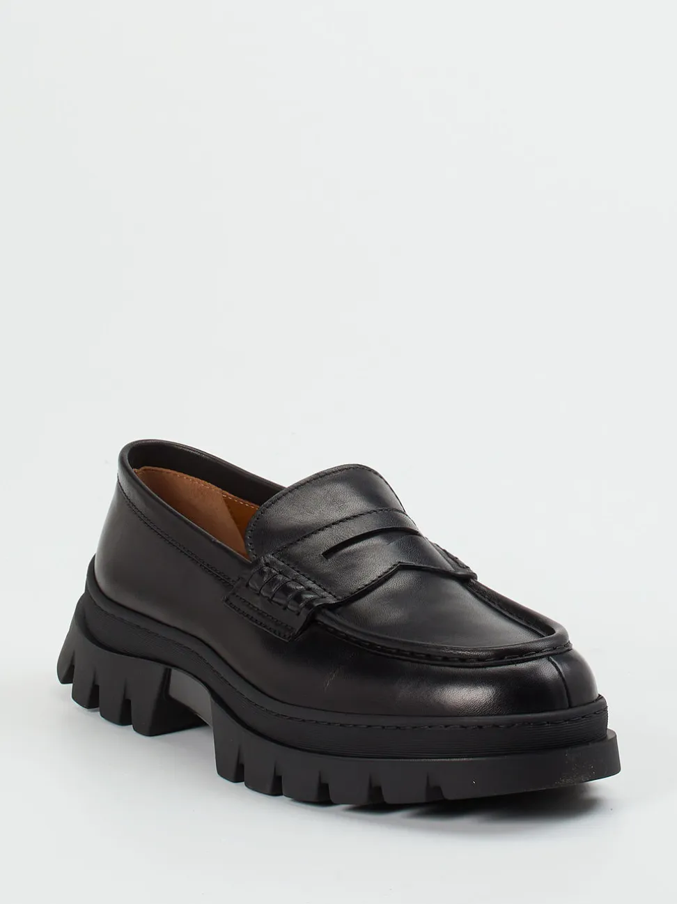 Henderson – Chunky Loafer aus Kalbleder schwarz