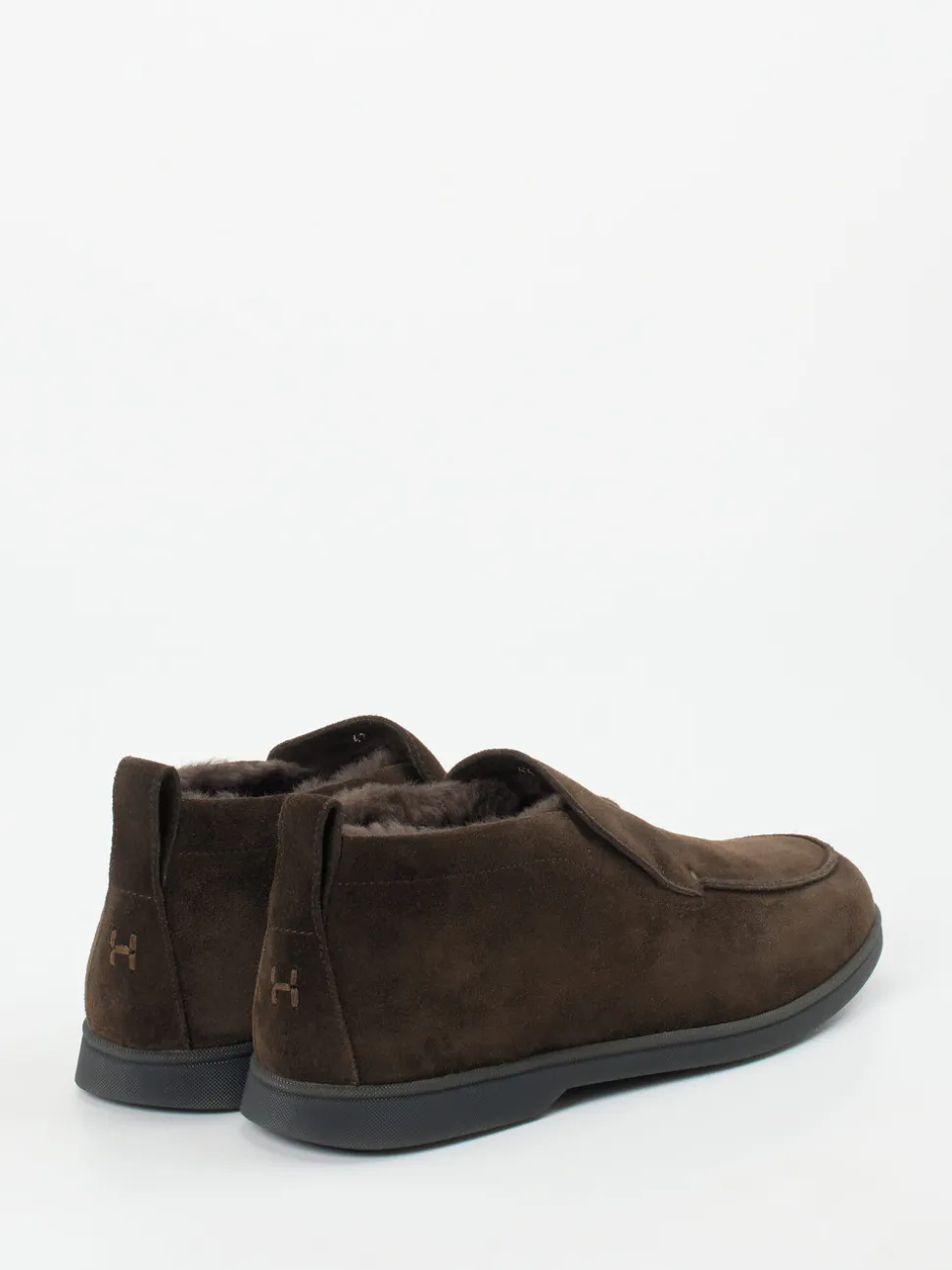 Henderson – Hausschuh aus Veloursleder dunkelbraun