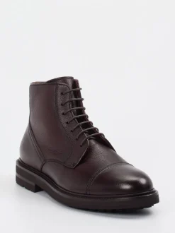 Henderson – Herren-Schnürboots aus Hirschleder Dunkelbraun