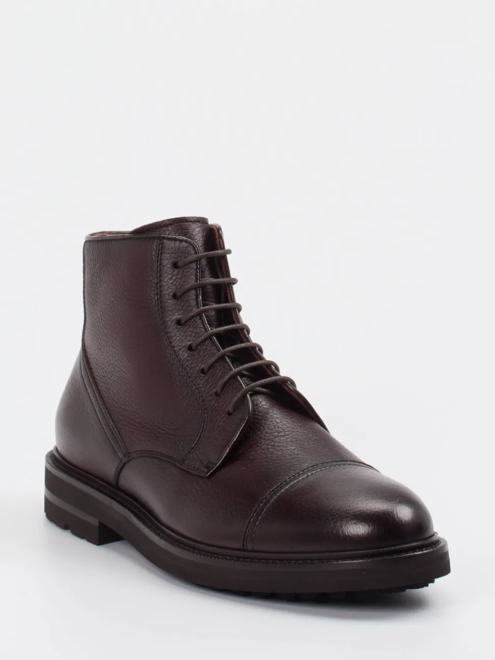 Henderson – Herren-Schnürboots aus Hirschleder Dunkelbraun