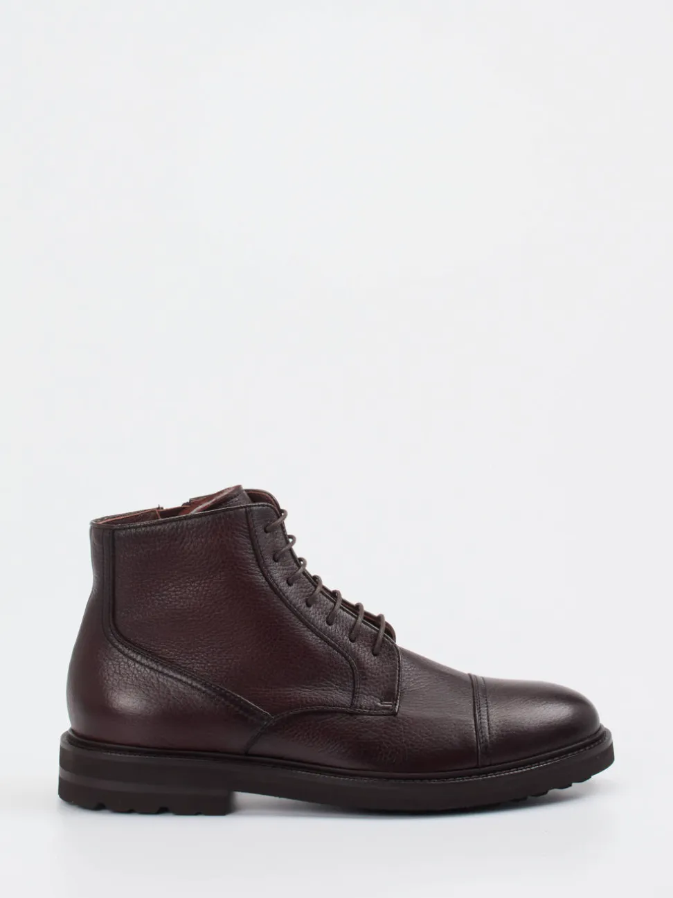 Henderson – Herren-Schnürboots aus Hirschleder Dunkelbraun
