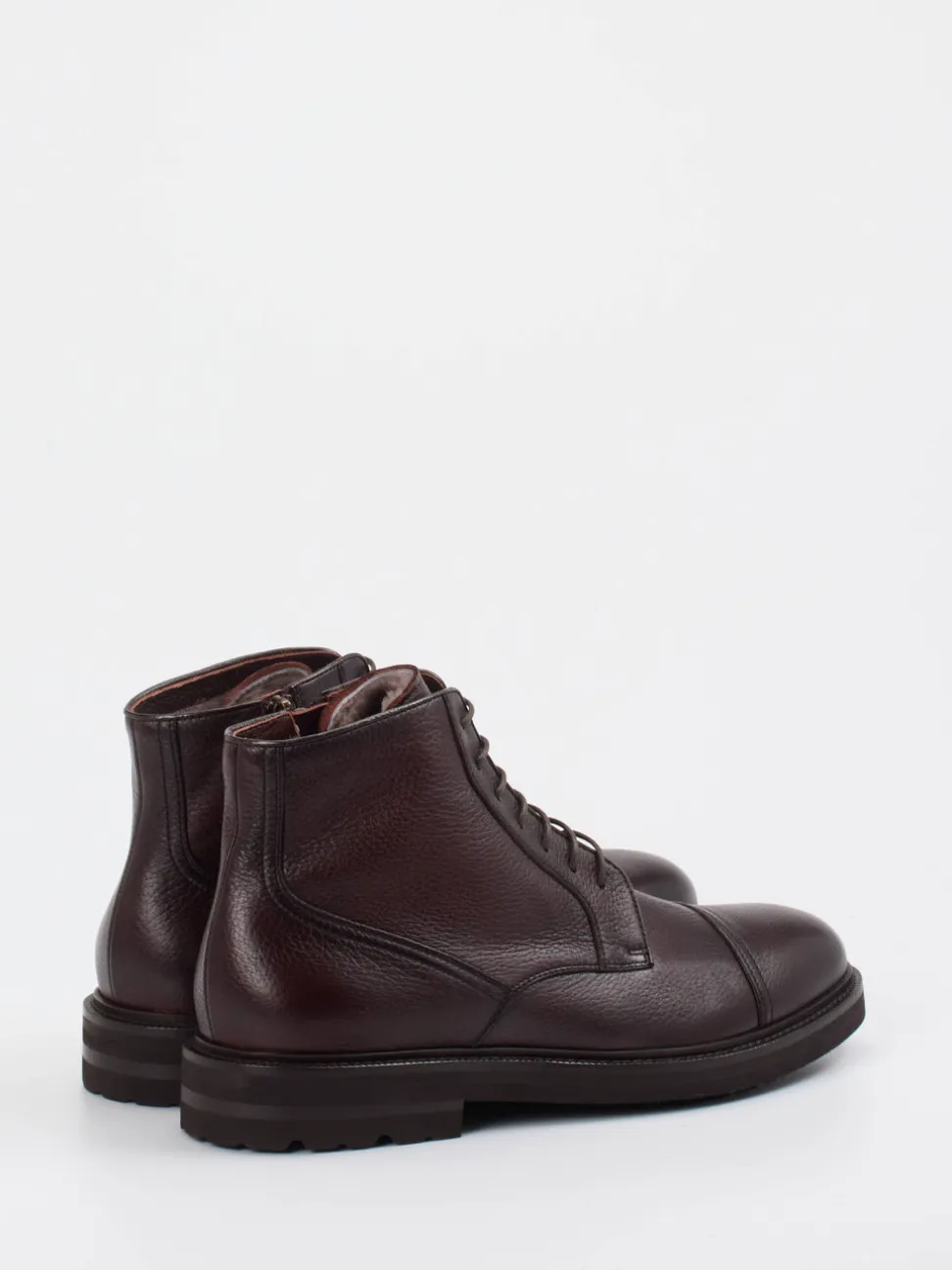 Henderson – Herren-Schnürboots aus Hirschleder Dunkelbraun