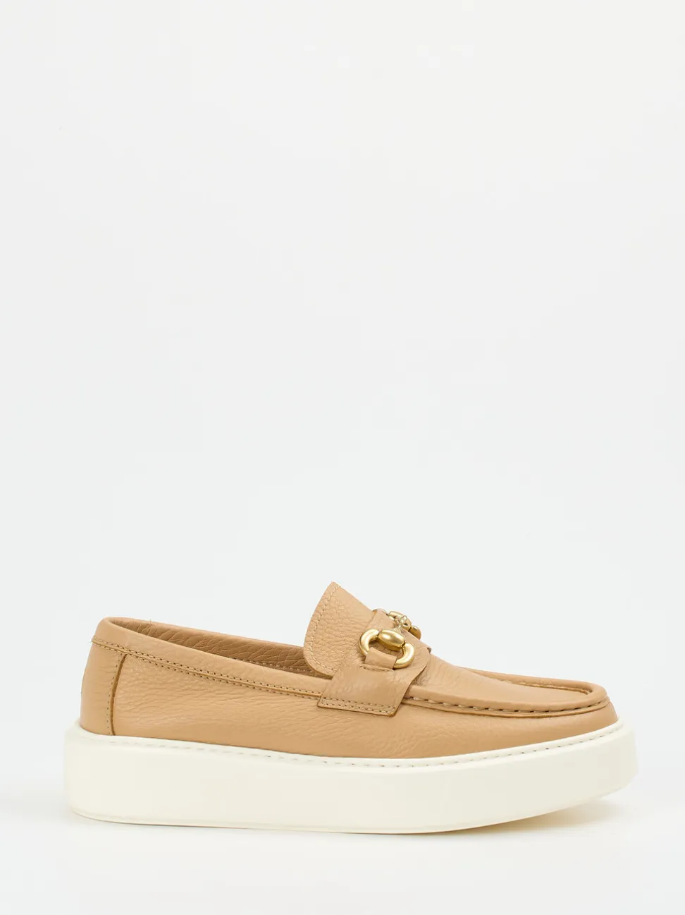 Henderson – Loafer aus Kalbleder in Beigebraun