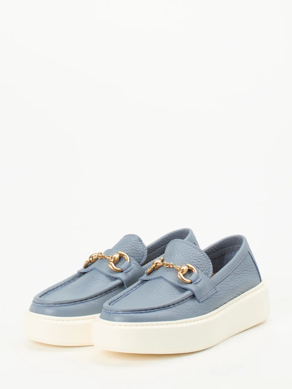 Henderson – Loafer aus Kalbleder in Taubenblau
